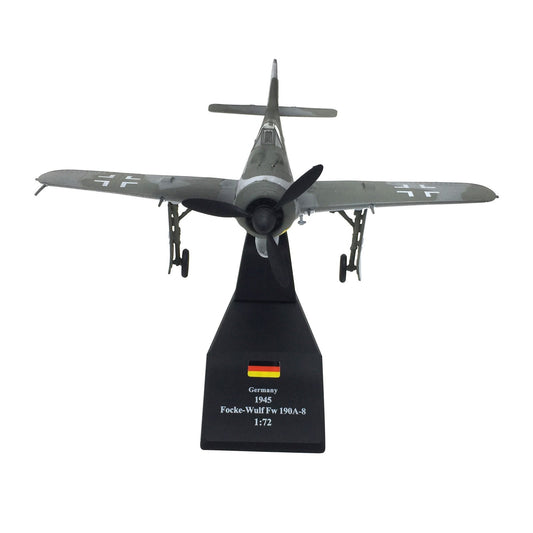 1/72 Scale WWII German Focke-Wulf Fw 190A-8 WüRger Fighter Plane Model Toy Decor