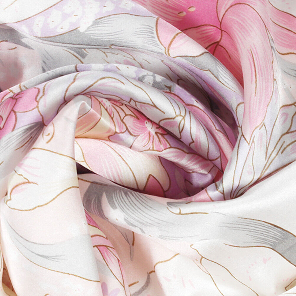 Mulberry Silk Pillowcase 25 Momme Floral Genuine Silk Sleep Pillow Cover Counter