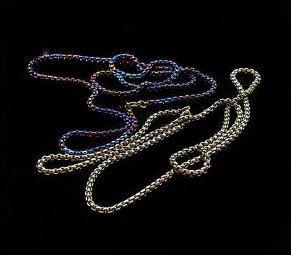 New Pure Titanium Alloy Necklace Chain Dog Tag Pendant Chain Necklace