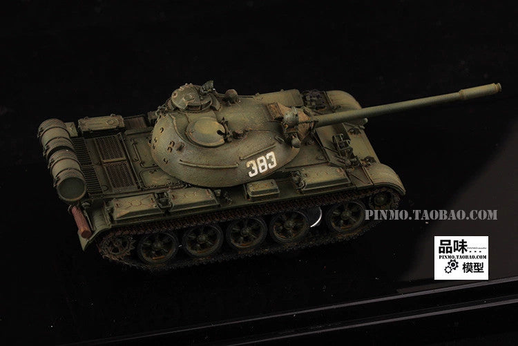 1/72 Scale Soviet T-55A Main Battle Tank Turret Rotatable T55 Russian Army Model
