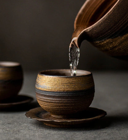 Traditional Chinese Small Ceramic Tea Cup Kung Fu Teacup Bowl Tea Ware Pottery
