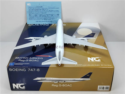 NG Models for BOAC for Boeing B747-8 G-BOAC 1:400 Aircraft Pre-built Model