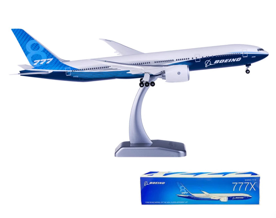 1:200 35CM Hogan BOEING 777-8X Passenger Airplane ABS Plastic Aircraft Model