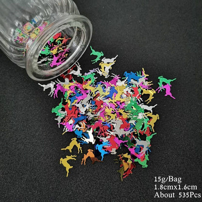 Animal Theme Confetti 15g Cat Dog Spider Bat Sequins DIY Party Table Decorations