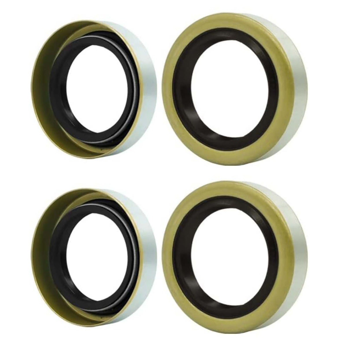 4x Trailer Hub Grease Seals For 3500 lb Trailer Axle 1.719'' x 2.565'' x 0.500''