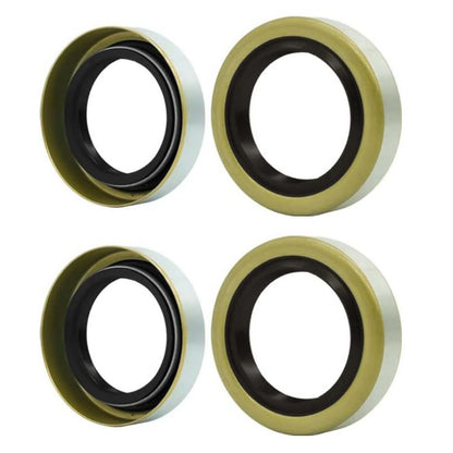 4x Trailer Hub Grease Seals For 3500 lb Trailer Axle 1.719'' x 2.565'' x 0.500''