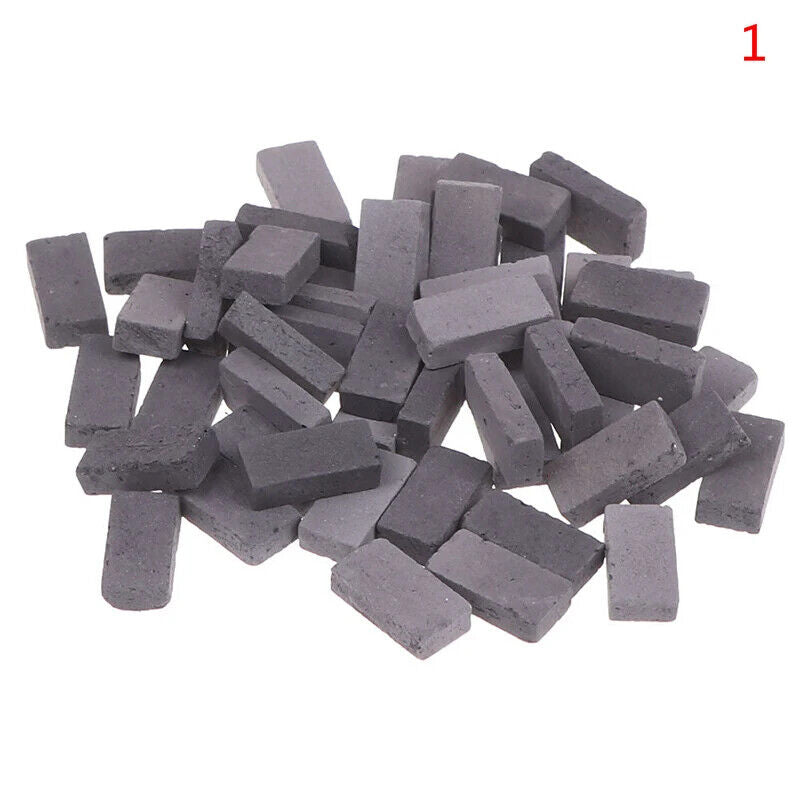 Simulation Brick 50-120Pcs Clay DIY Building Scenery Dollhouse Mini Landscape