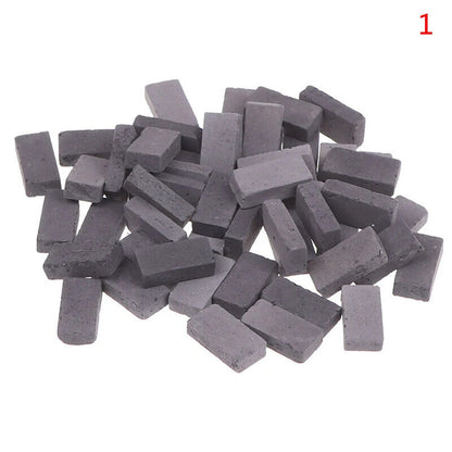 Simulation Brick 50-120Pcs Clay DIY Building Scenery Dollhouse Mini Landscape