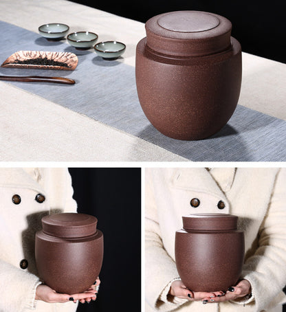 Handmade Tea Canister Sealed Lid True Yixing Zisha Clay Caddy For Loose Tea New