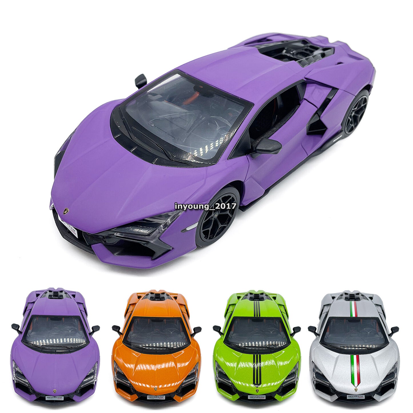 1/24 Lamborghini Revuelto Model Car Diecast Toy Vehicle Collectible for Kids