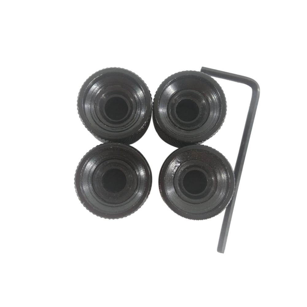 4Pcs Black Metal Dome Tone Volume Control Knob For Electric Guitar Bass Parts A