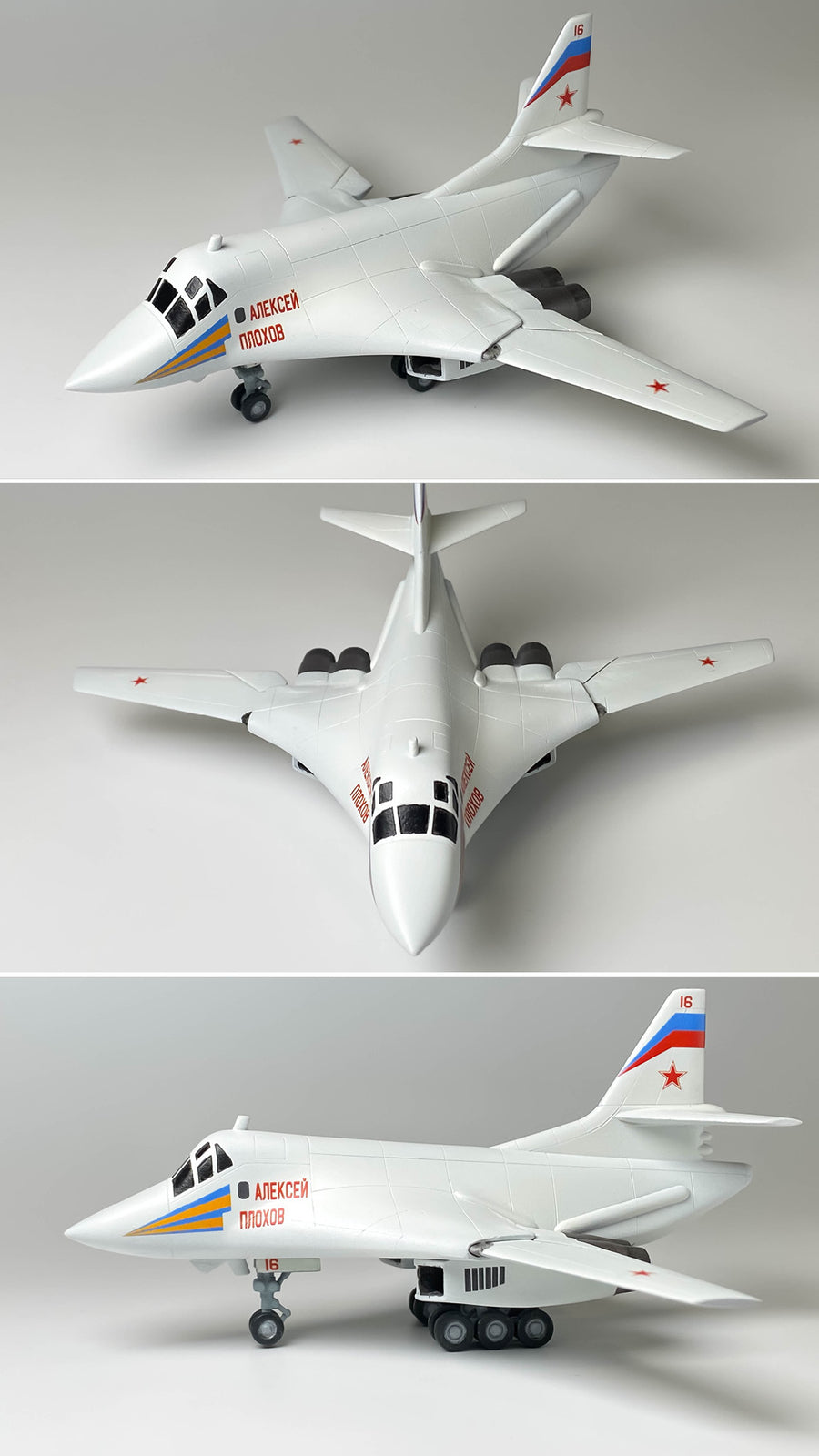 Cute Version Russia Tu-160 Blackjack Bomber 3D Printed static Models