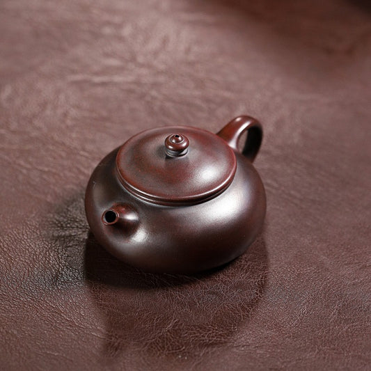 Yixing Zisha Teapot 170cc Ore Iron Blood Red Sand Kung Fu Tea Set