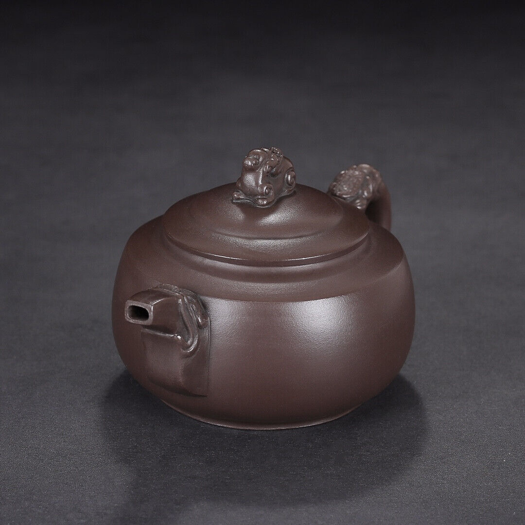 Chinese Yixing Zisha Clay Handmade Exquisite Teapot （龙腾盛世 底款：汪寅仙）