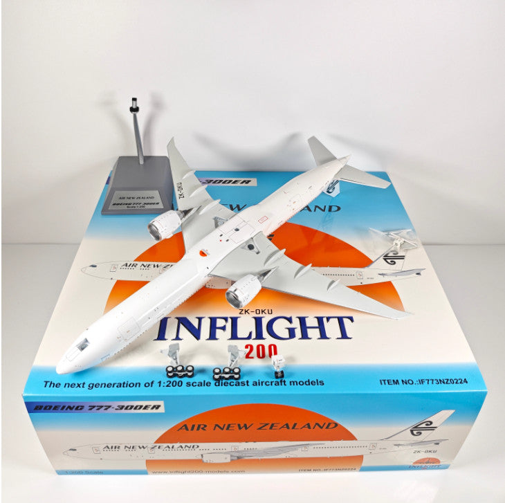 1:200 InFlight Air New Zealand B777-300ER ZK-OKU Airplane Diecast Plane Model