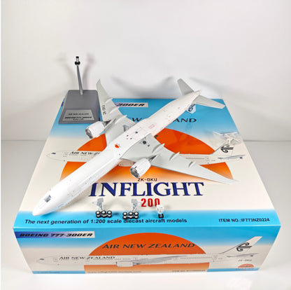 1:200 InFlight Air New Zealand B777-300ER ZK-OKU Airplane Diecast Plane Model