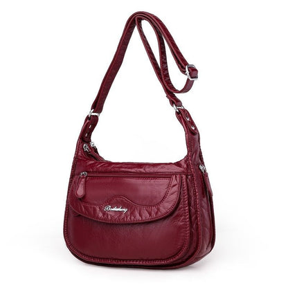 Fashion Women Shoulder Bag Synthetic Leather Crossbody Bag Totes Soft Purse 1 PC