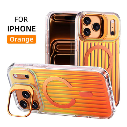 For iPhone 17 16 15 14 Pro Max 13 Case Magnetic with Camera Lens Protector Stand
