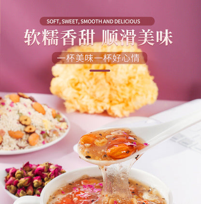 500g Rose, Red Date, and Silver Fungus Lotus Root Starch Mix 玫瑰红枣银耳藕粉羹