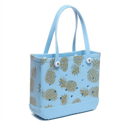 Large Rubber Beach Shoulder Tote Bag Luxury Summer Travel Outdoor Waterproof Bag
