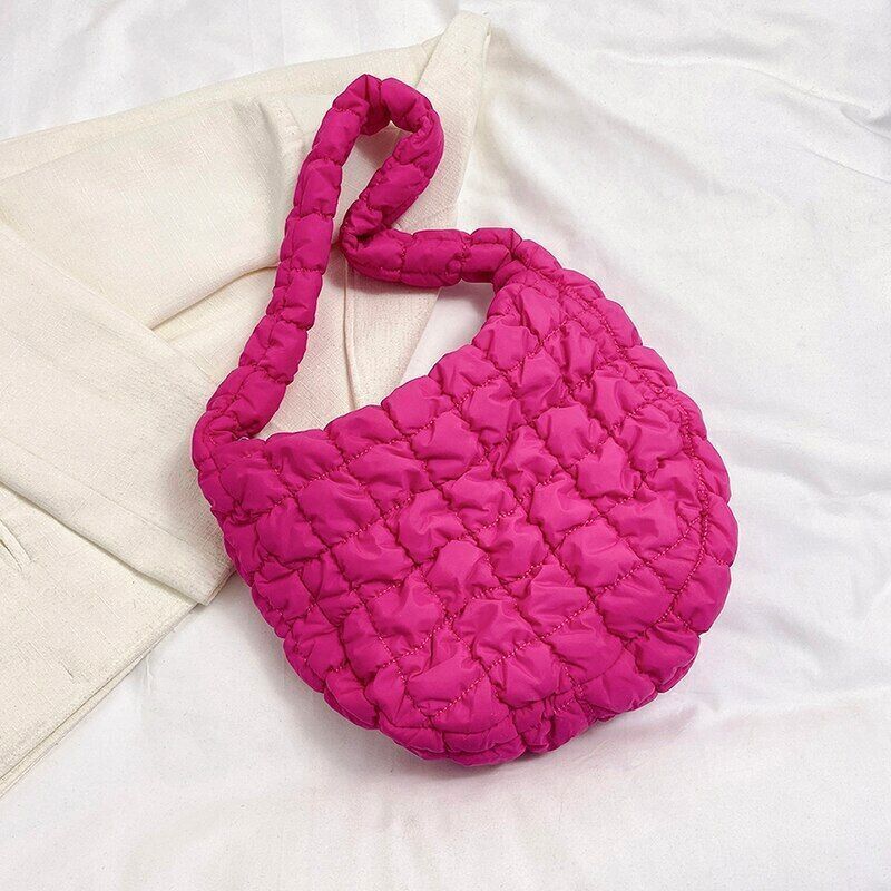 Casual Handbag for Women Cloth Shopper Shopping Bag Fabric Shoulder Side Bag