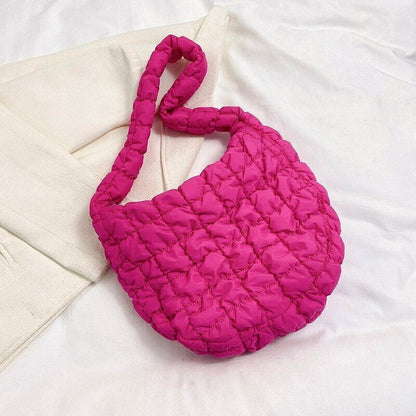 Casual Handbag for Women Cloth Shopper Shopping Bag Fabric Shoulder Side Bag