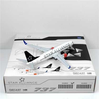 1:400 JC Wings SAS BOEING B737-800 Passenger Airplane Diecast Model