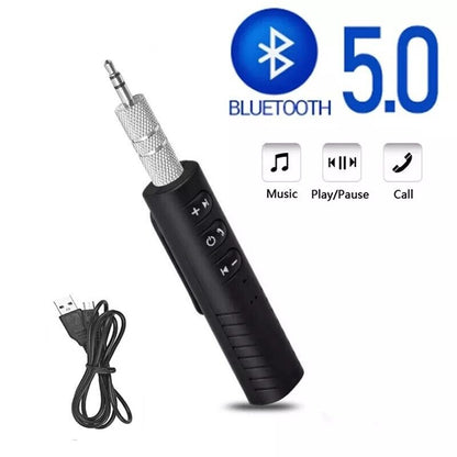 Transmisor Receptor USB Bluetooth 5.0 Auxiliar Inalámbrico Para Coche De 3.5mm