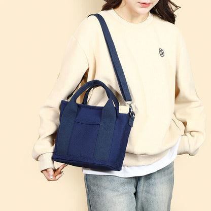 Women Canvas Tote Bag Large Capacity Handbags & Shoulder Bags Crossbody Zip