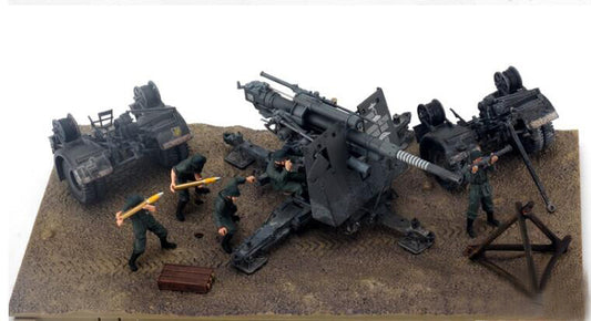 FOV German anti-tank 88mm Artllery KRUPP FLAK 36 WITH FLAK ROHR 1/32 MODEL TANK