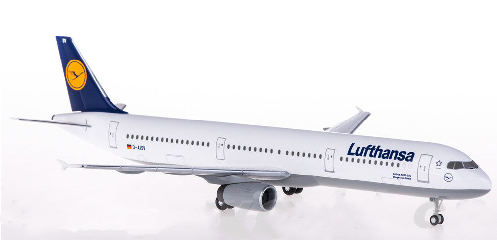 1:200 Hogan Lufthansa AIRBUS A321 Passenger Aircraft ABS Plastic Airplane Model
