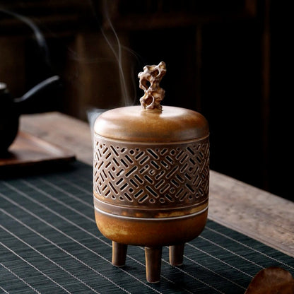 Chinese Ceramic Incense Burner Sandalwood Incense Burner Tea Ceremony Zen Censer