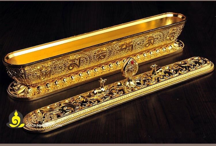 Tibet Tibetan Buddhism Tibetan Incense Burner Alloy Horizontal Incense Burner