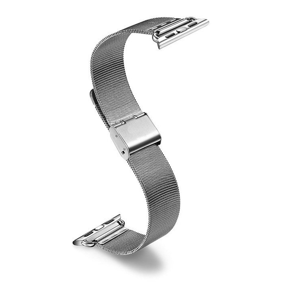 Replacement Band for Apple Watch 42mm or 44mm Stainless Steel Milanese Bracelet