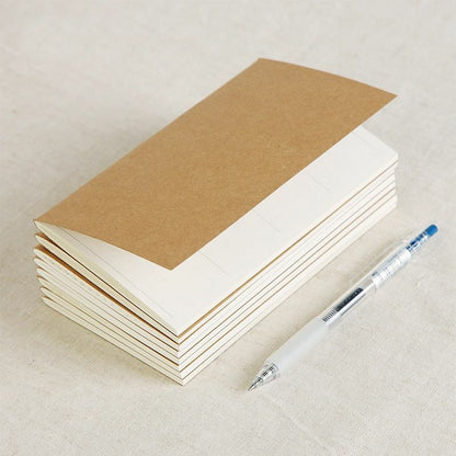Kraft Paper Notebook Filler Paper Inserts Blank Dot Grid Notepad Diary Journal