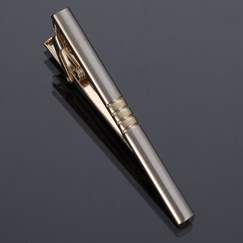 Men Business Necktie Clips 5.5cm Metal Ties Classic Simple Fashion Clasp Jewelry