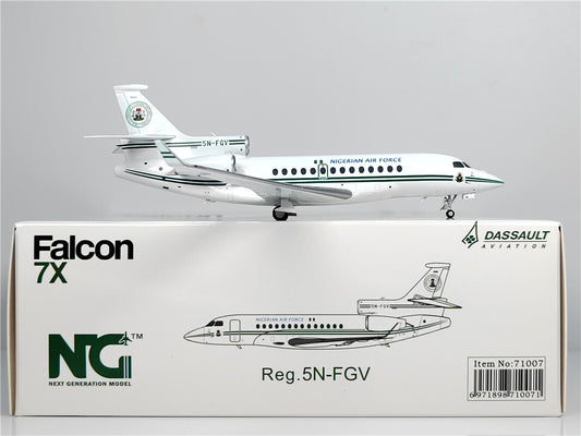 1:200 NG Model NIGERIAN AIR FORCE Falcon 7x Airplane Diecast Aircraft Model