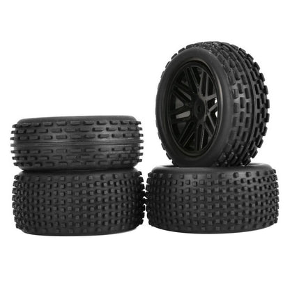 4Pcs Rubber Wheel Tires Wheel Hub For Wltoys 1/10 1/12 1/14 104001 124019 RC Car
