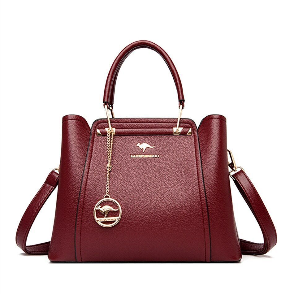 Women Bag High Quality Genuine Leather Handbag Purse Vintage Shoulder Messenger