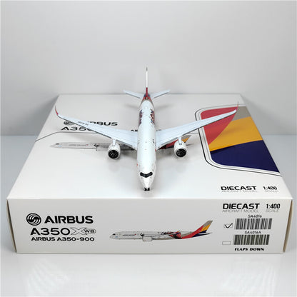 1:400 JC Wings ASIANA AIRLINES AIRBUS A350-900 Airplane Diecast Aircraft Model