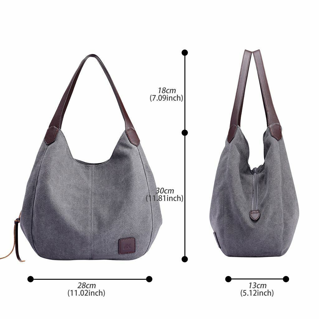 Women Large Canvas Handbag Shoulder Bag Travel Messenger Tote Purse Hobo Bags