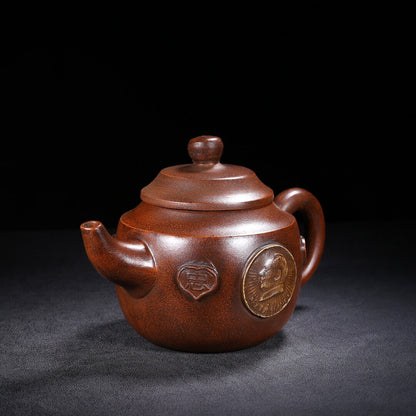 Chinese Yixing Zisha Clay Handmade Exquisite Teapot（文革壶 底款：徐汉棠）