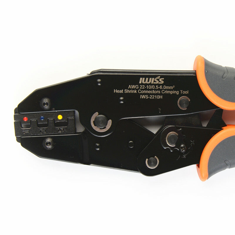 IWISS IWS-2210H AWG22-10 0.5-6.0mm2 Heat Shrink Connectors Crimping Tool Crimper