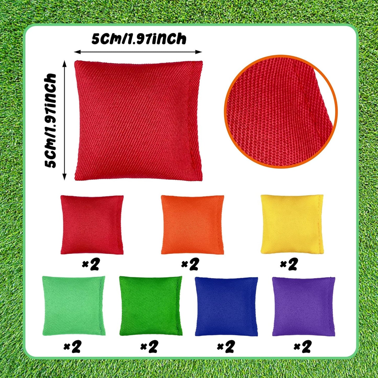 Colorful Nylon Bean Bags Small Bean Bags Bulk Hand Toss for Sports Outdoor