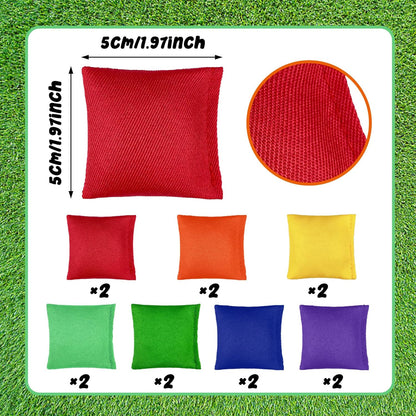 Colorful Nylon Bean Bags Small Bean Bags Bulk Hand Toss for Sports Outdoor