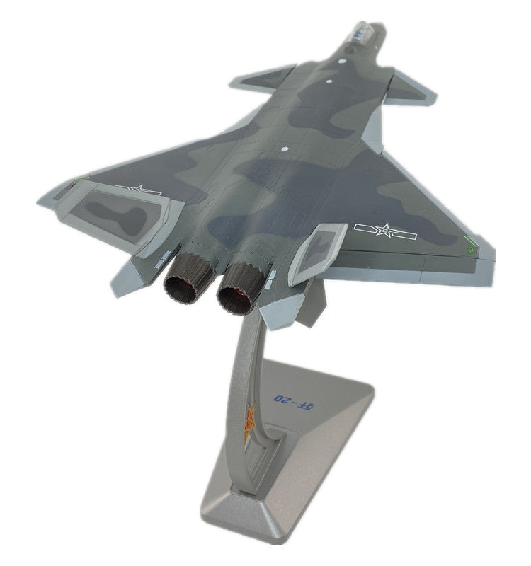 1:60 38CM China J-20 Stealth Fighter Airplane Diecast Military Aircraft Model