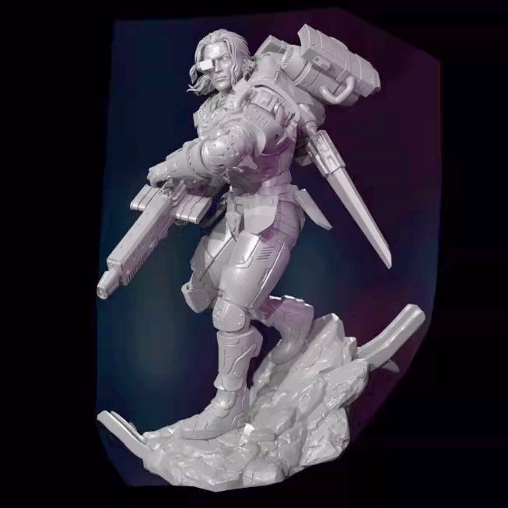 1/24 resin figure model kit Science Fiction Star Warrior Unassembled Unpainted