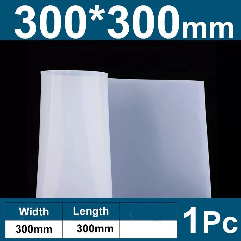 Rubber Sheet Translucent Silicone Transparent Tear Resistance Mat Home DIY Craft