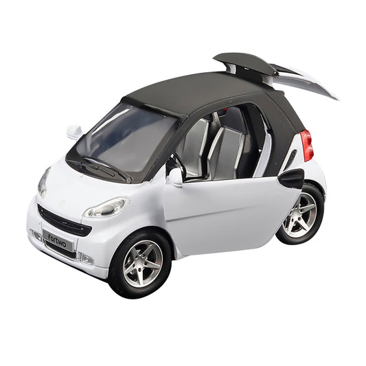 White 1:32 Pull-Back Model Car Metal Diecast Toy Vehicle Sound Light Kids Gift G