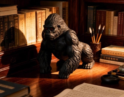 chinese yixing accessories zisha tea pet King Kong decoration black Clay Gorilla